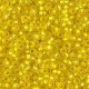 Miyuki rocailles Perlen 11/0 - Matted silver lined yellow 11-6F